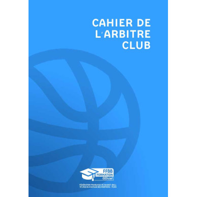 Cahier Arbitre - Lot de 10