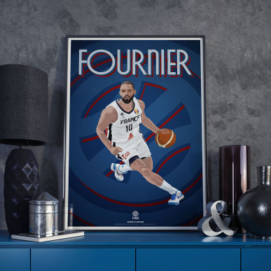Affiche FFBB Evan FOURNIER