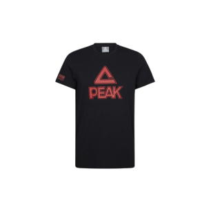 T-Shirt coton OFFICIELS PEAK gros logo Noir