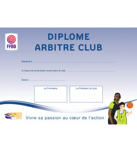 DIPLOME ARBITRE CLUB