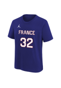 T-SHIRT BLEU FRANCE 32 KIDS JORDAN X FFBB