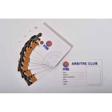 Carte Arbitre - Lot de 10
